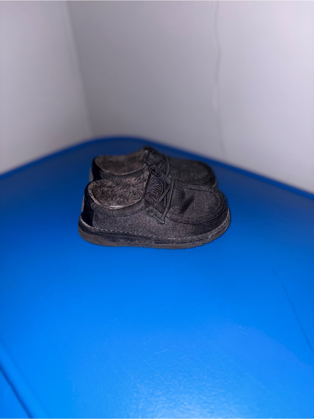 Hey Dude Kids Black Slip-On Sneakers